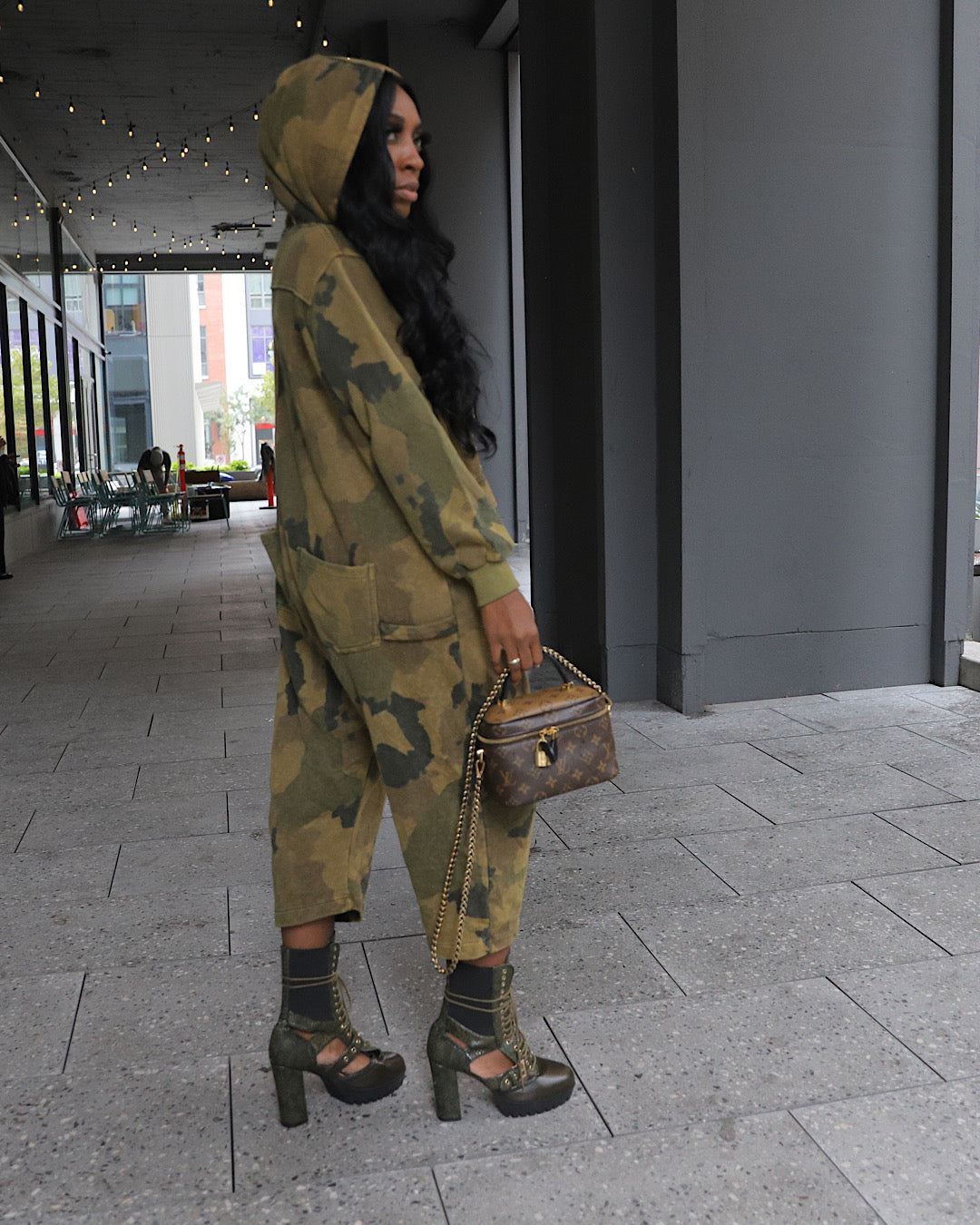 HDM Fall Haus “ Camo Lover Girl jumpsuit