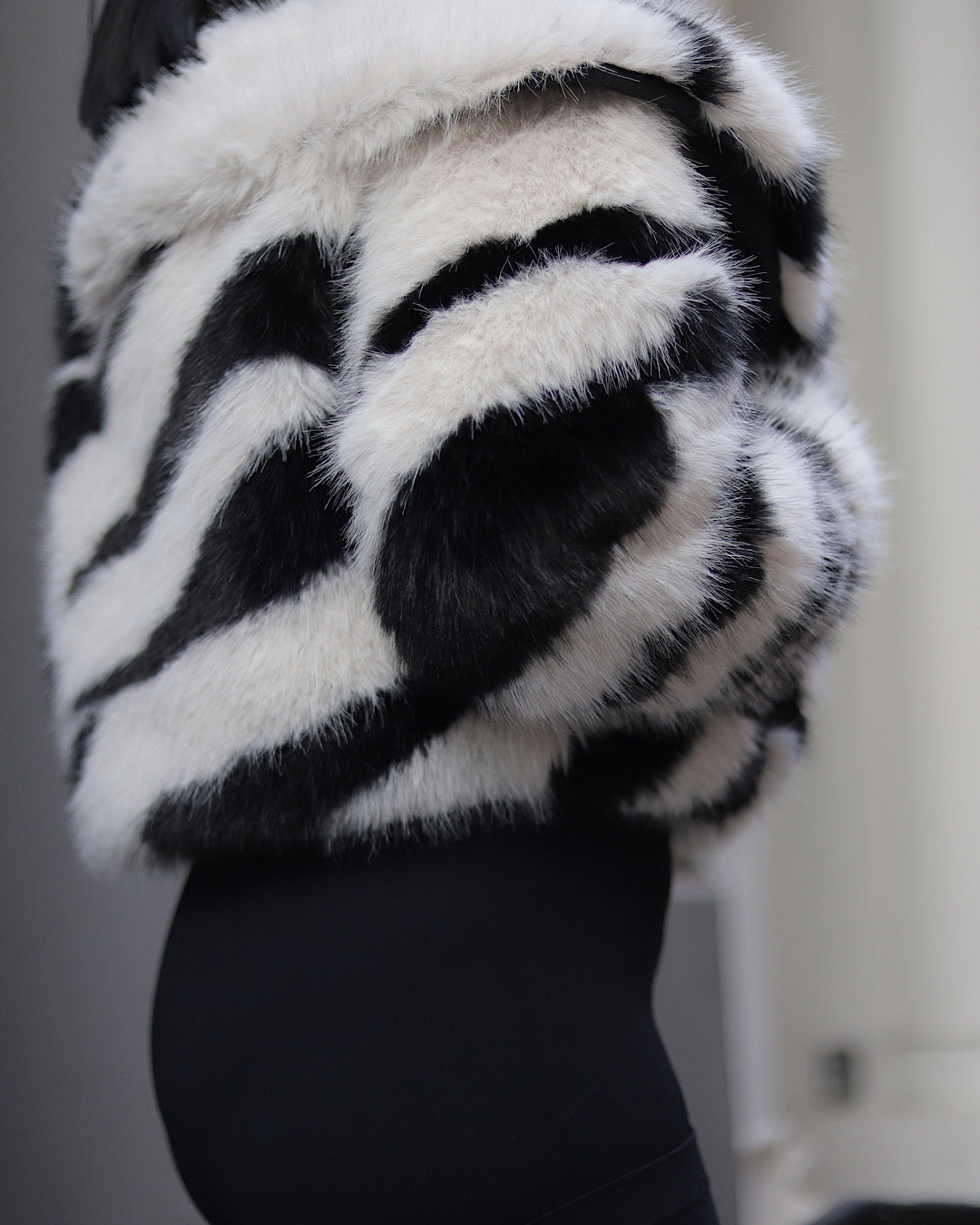 Stripe my Love Faux Fur