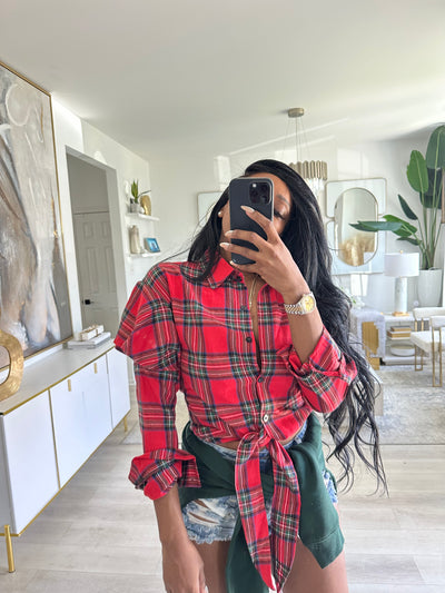 Plaid Bae Button up