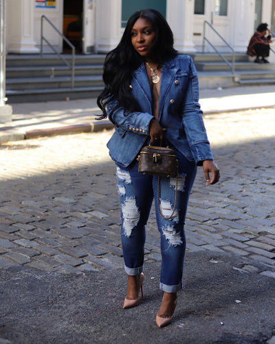 Chic Couture Denim blazer